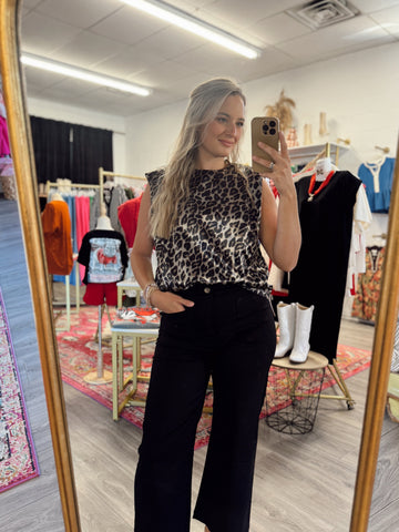 Lucy Cropped Pants - Black