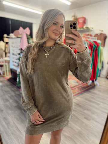 Sweater Dress - Mocha