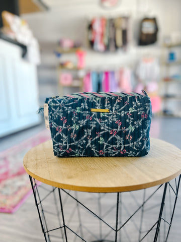 Cosmetic Quilt Bag - Bows