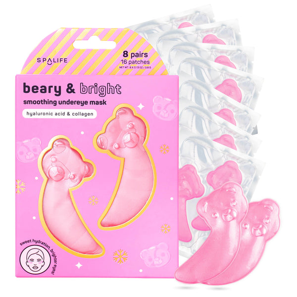 Bear-Shaped Smoothing Hydrogel Undereye Patches l 8 Pack
