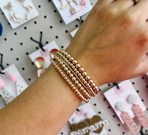 Shiny Gold Stack Bracelet