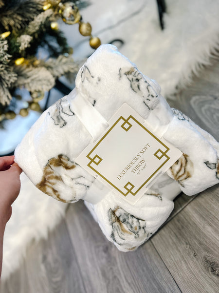 Bulldog Throw Blanket