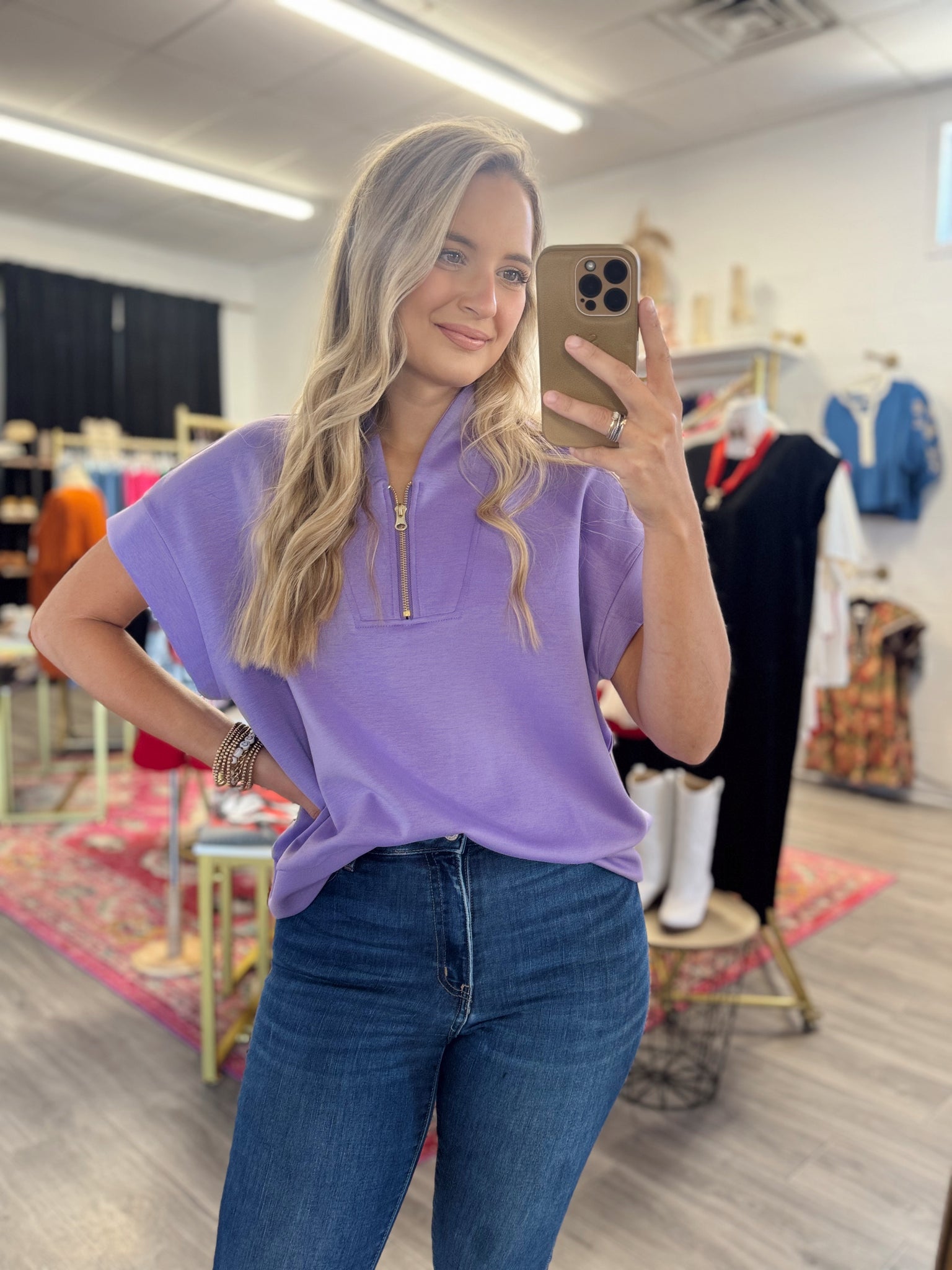 Scuba Top - Lavender