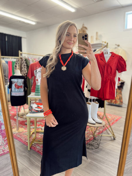Casually Love Midi Dress - Black