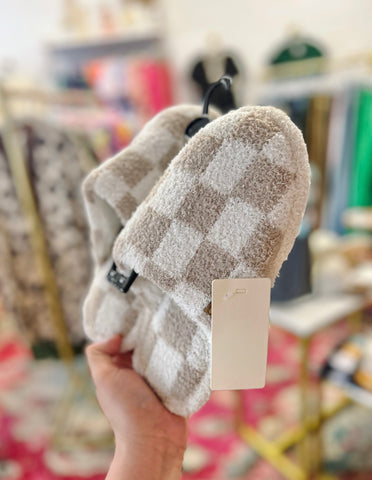 Checkered Slippers