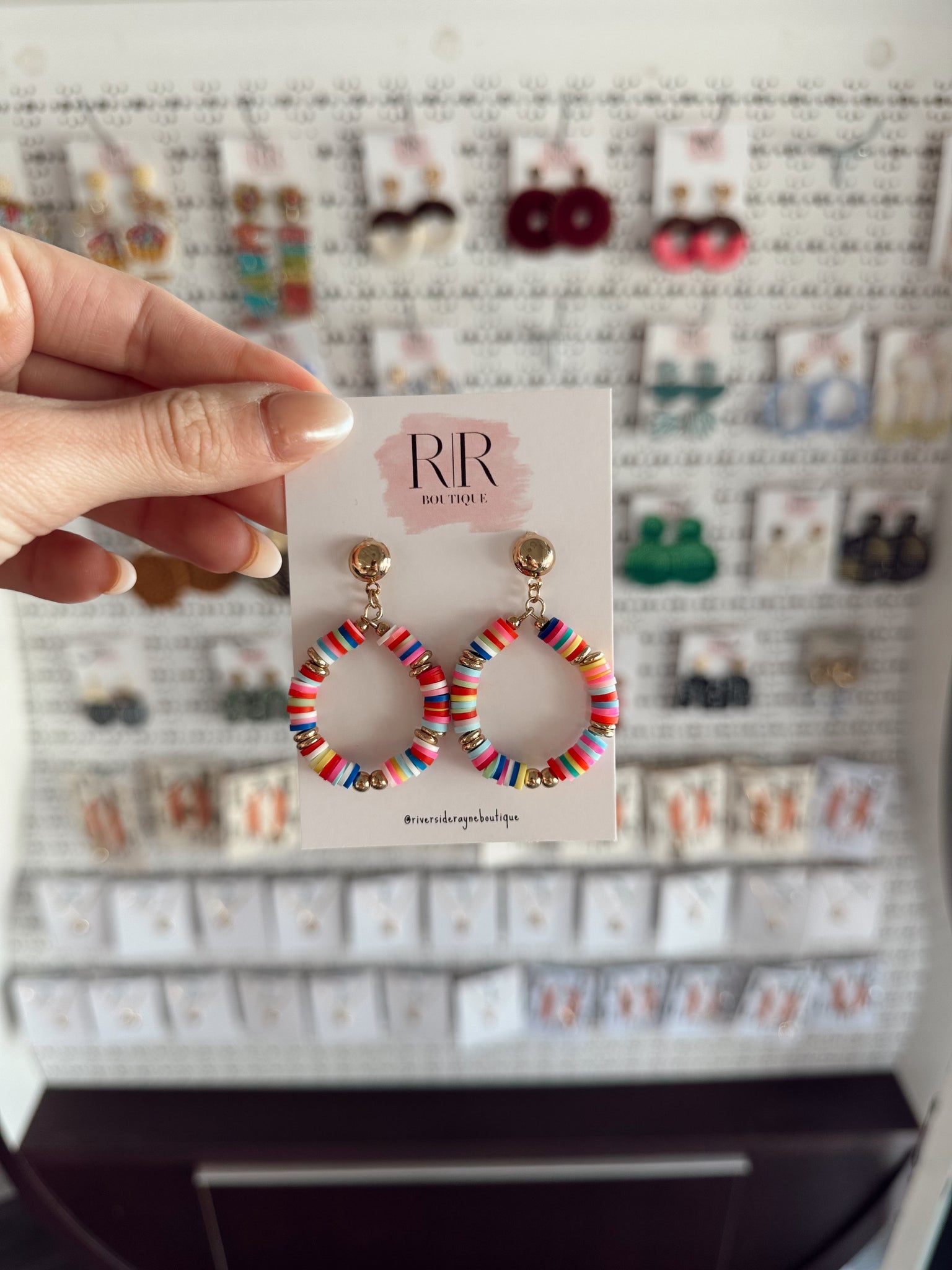 Colorful Circle Earrings