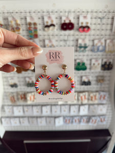 Colorful Circle Earrings