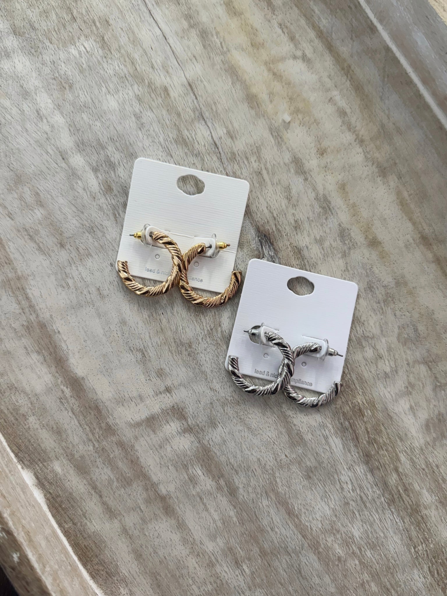 Flat Lay Textured Hoops