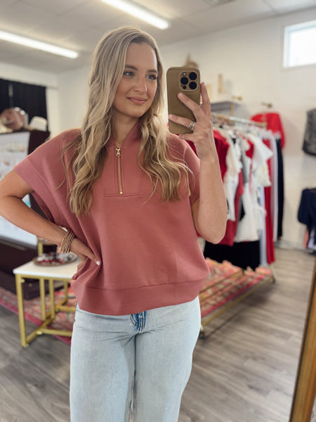Scuba Top - Rose