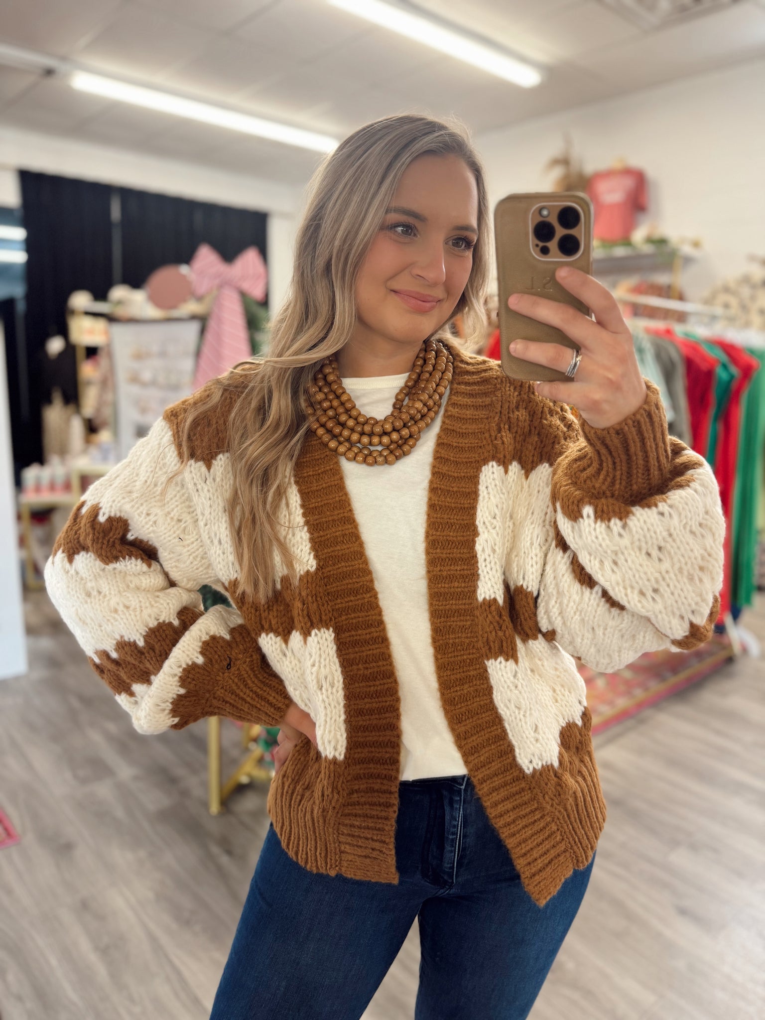 Oversized Bubble Cardigan