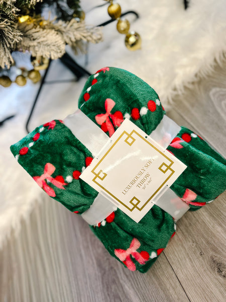Bow Garland Throw Blanket