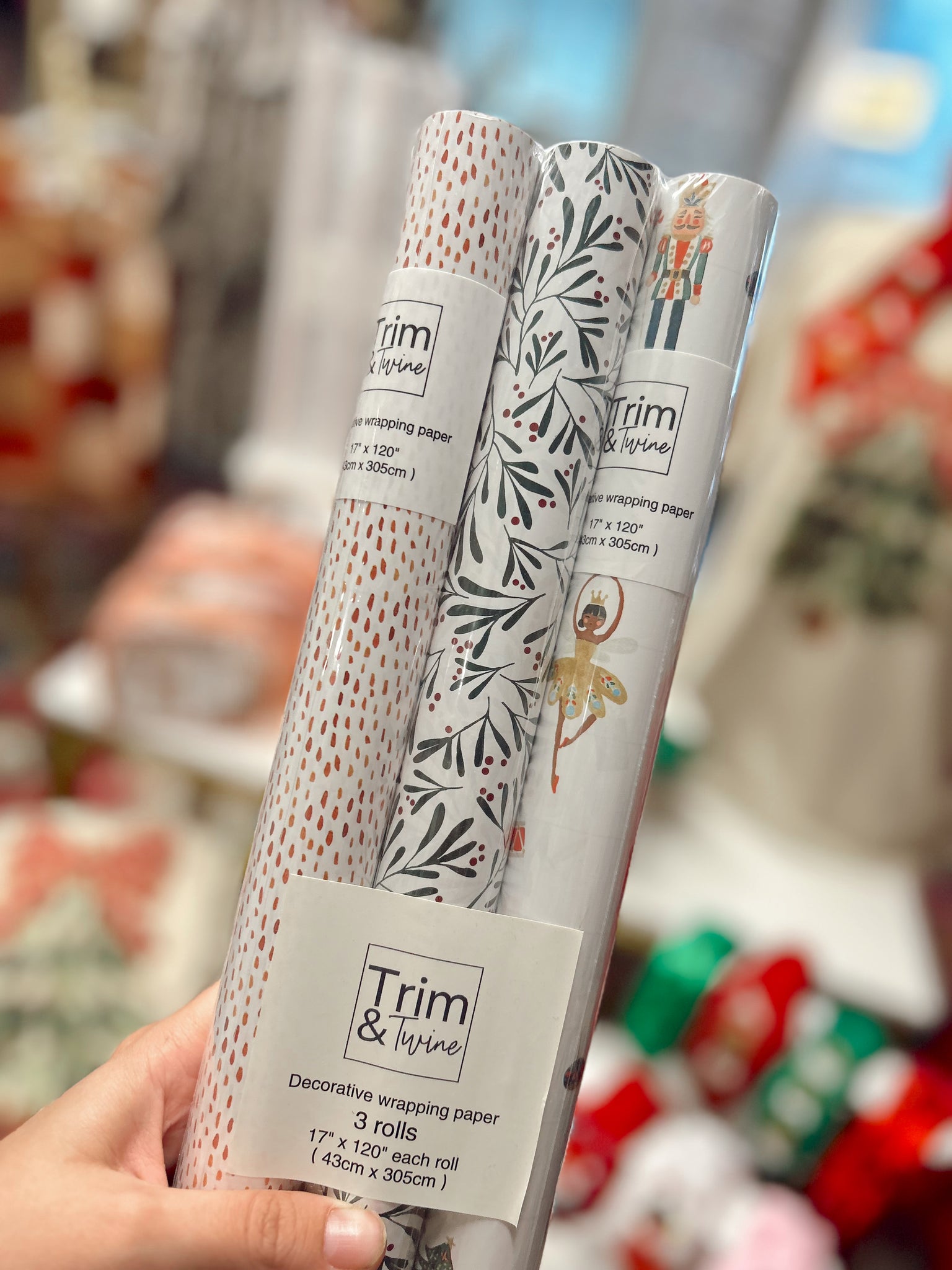 Nutcracker Set Wrapping Paper - 3 pack