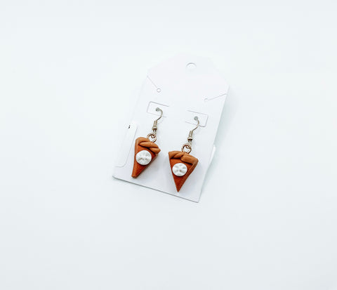 Pumpkin Pie Clay Earrings