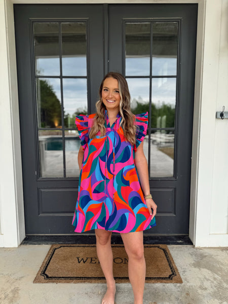 Geo Mini Dress