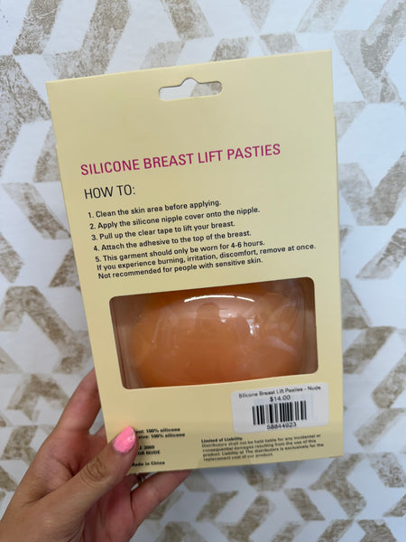Silicone Breast Lift Pasties - Nude