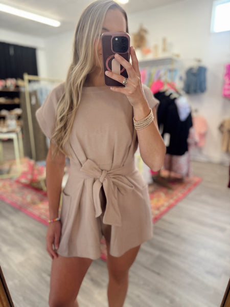 Summer Breeze Romper - Tan