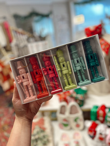 Colorful Nutcrackers - Set of 6