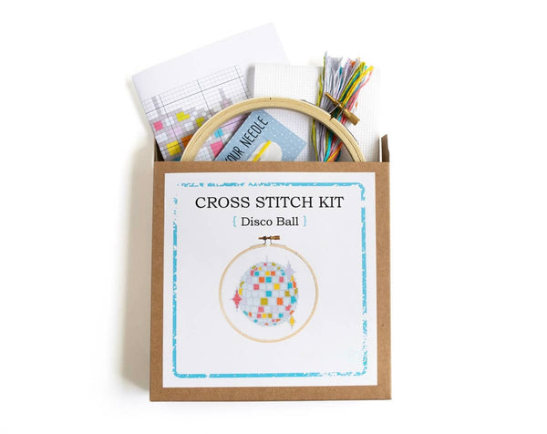 Disco Ball Cross Stitch Kit