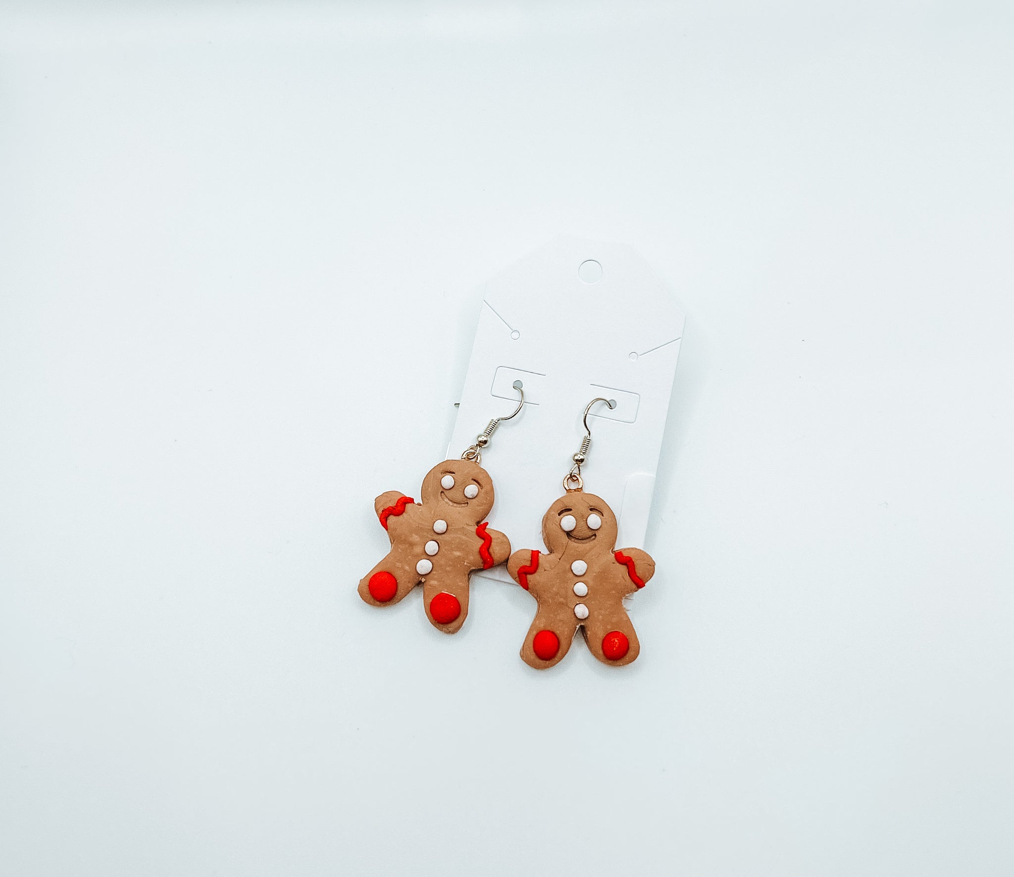 Gingerbread Clay Earrings