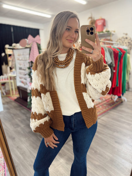 Oversized Bubble Cardigan