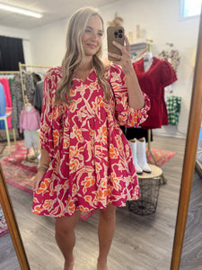 Floral Babydoll Dress