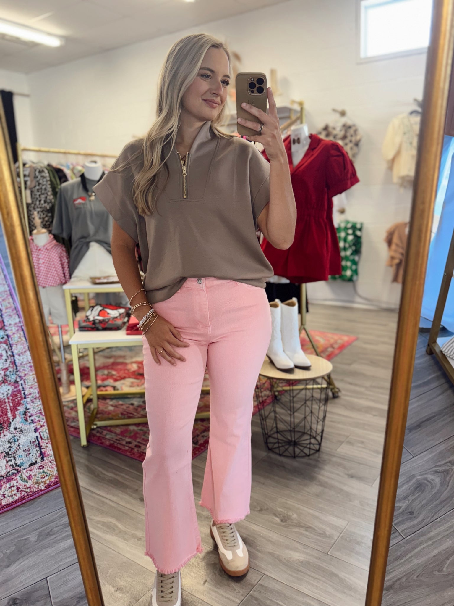 Scuba Top - Mocha