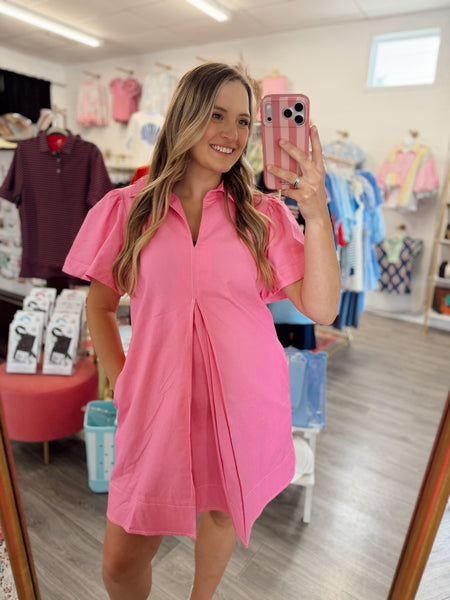 Barbie Pleated Mini Dress