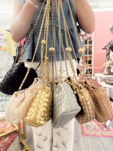 Woven Clutch Crossbody