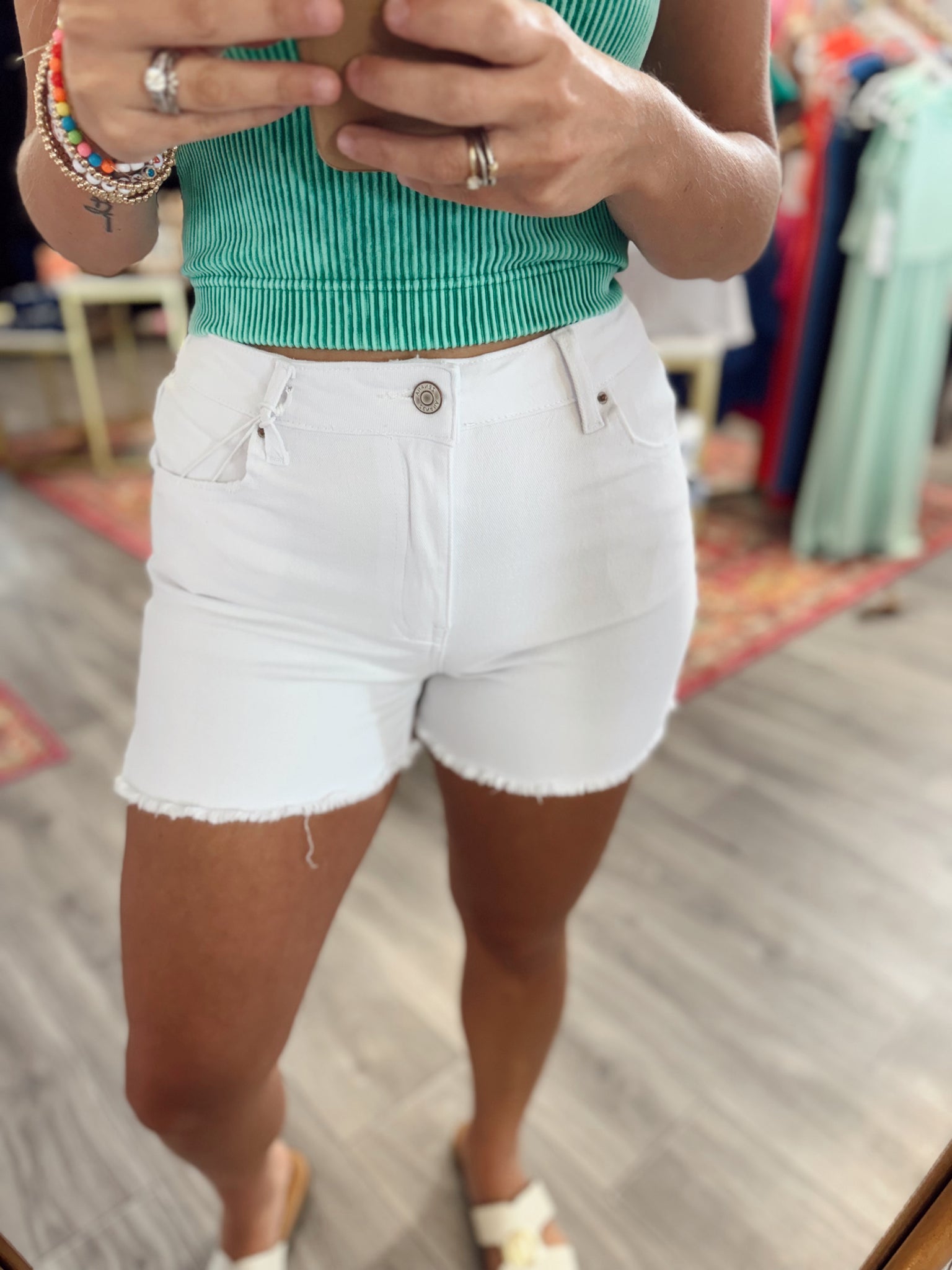 Everyday Basic Shorts - White