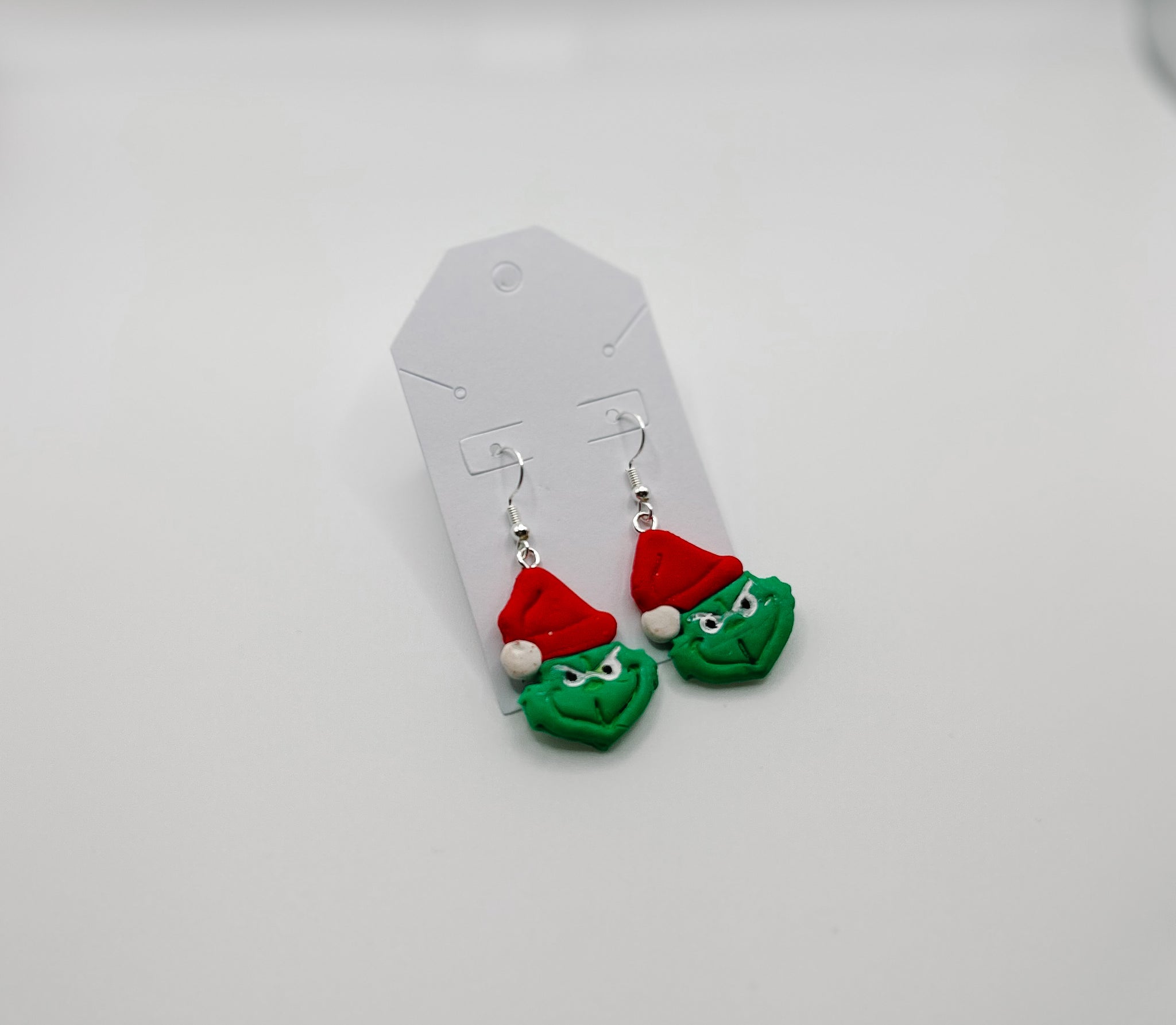 Grinch Clay Earrings