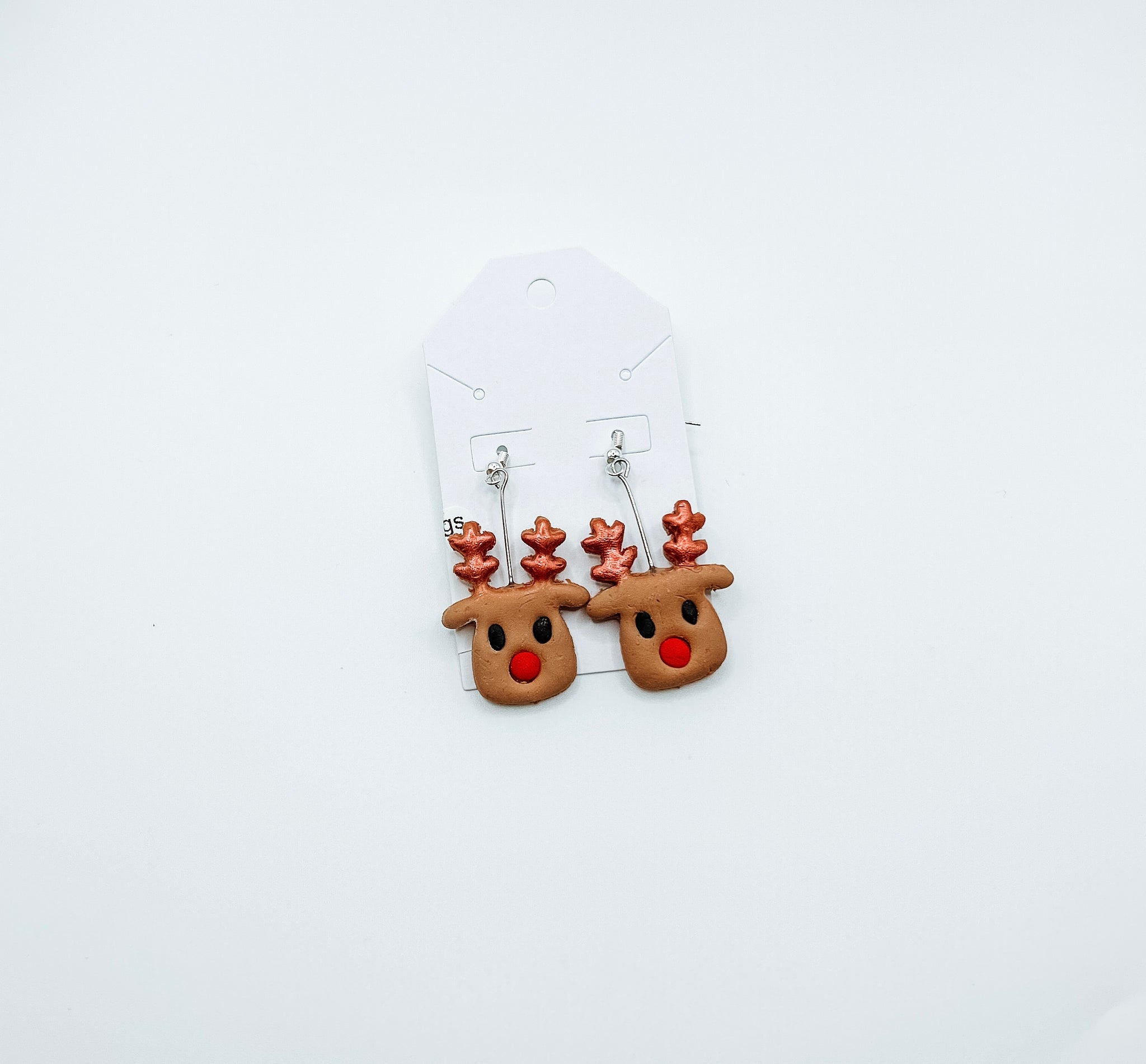 Reindeer - Clay Earrings