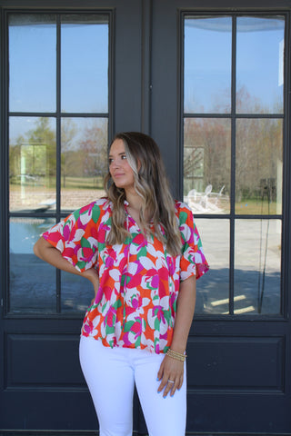 Candyland Floral Blouse