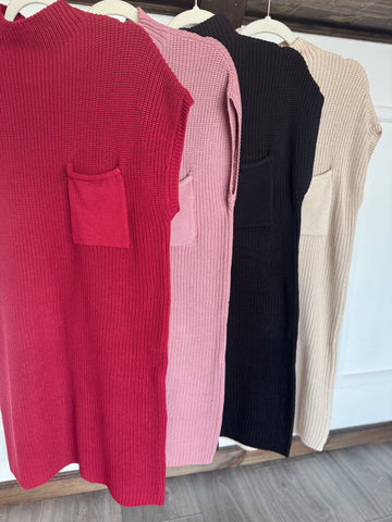 Ava Sweater Dress - Beige