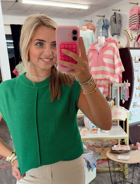 Skye Sweater Top - Green