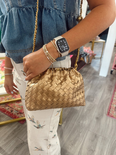 Woven Clutch Crossbody