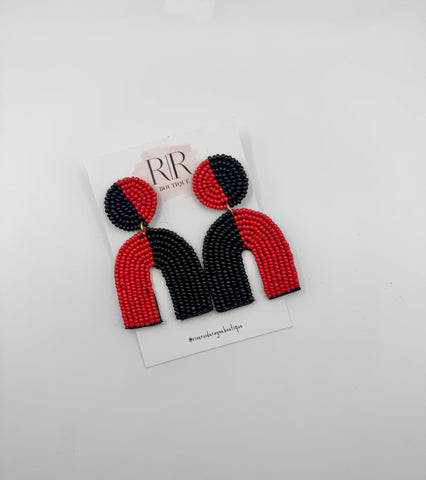 Beaded Arch Earrings
