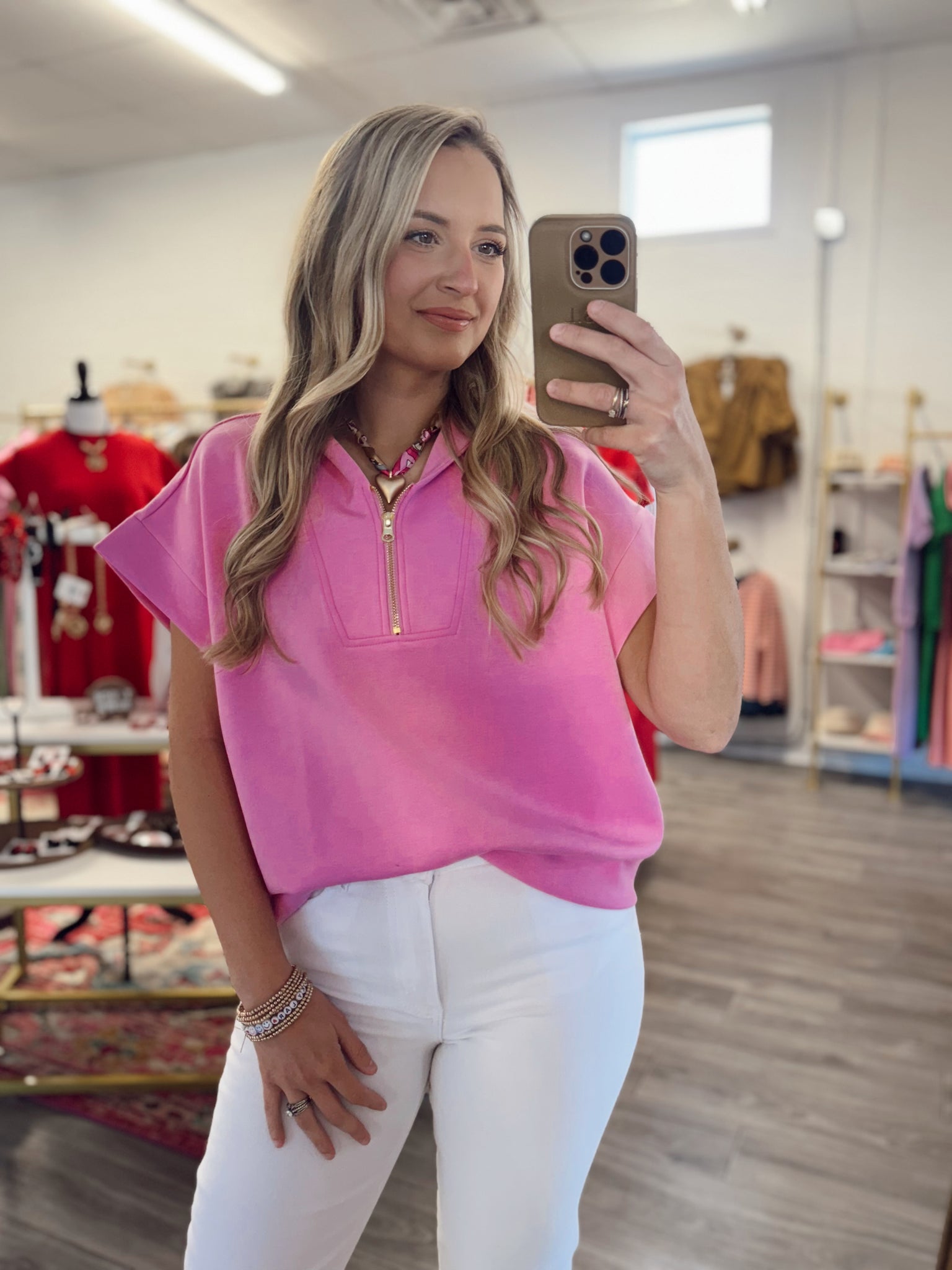 Scuba Top - Candy Pink
