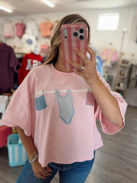 All American Girl Graphic Top