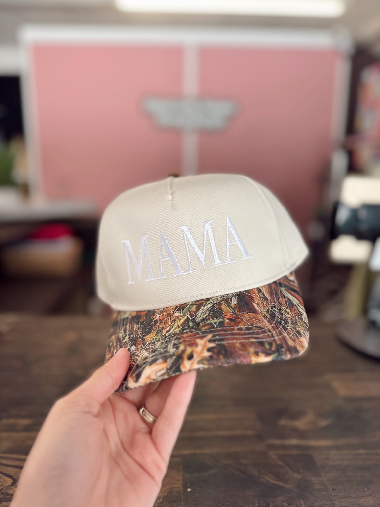 MAMA Camo Trucker Hat