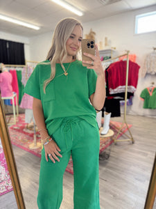 Quilted Lover Girl Set - Green