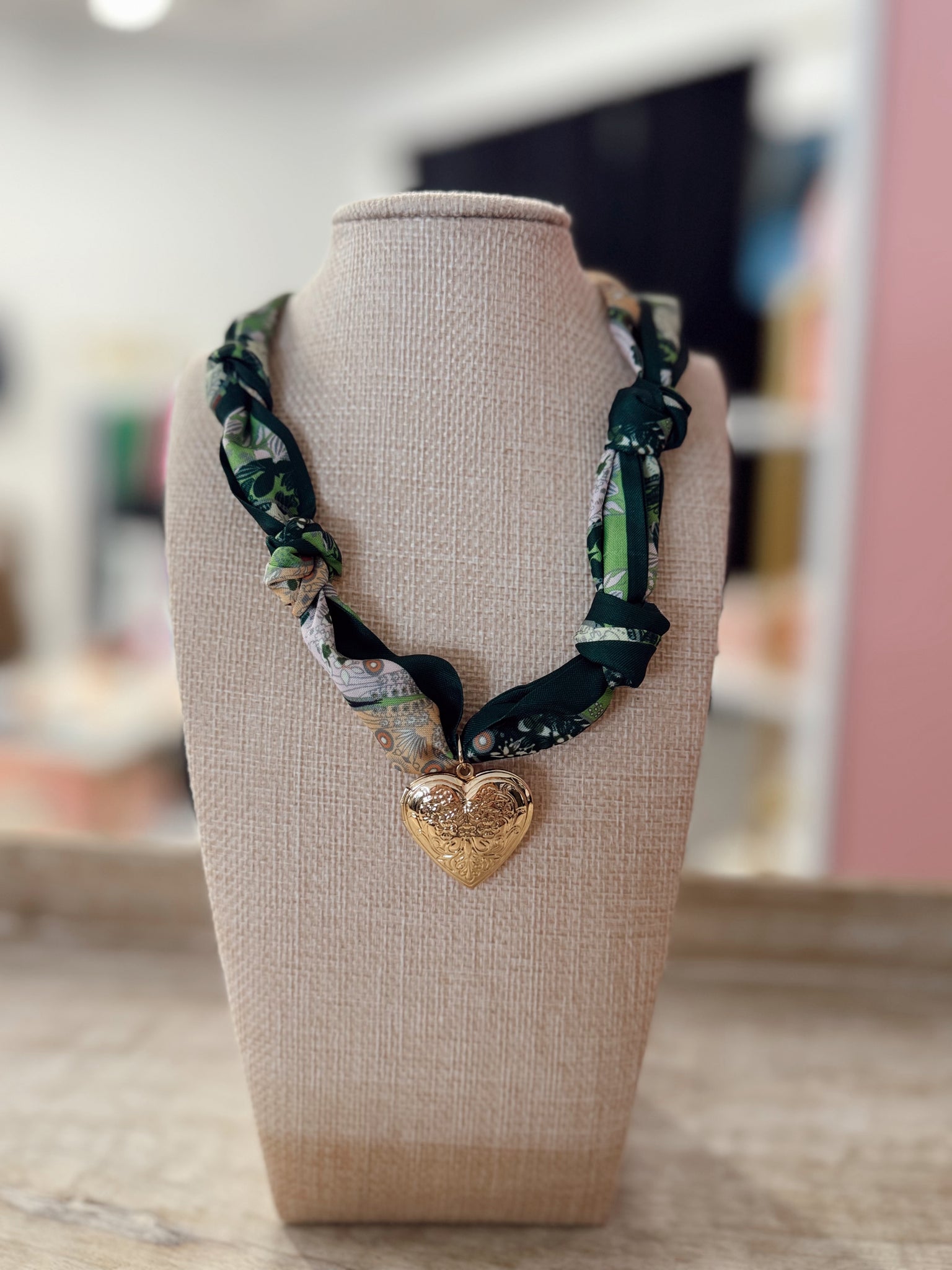 Lucky Locket Scarf Necklace