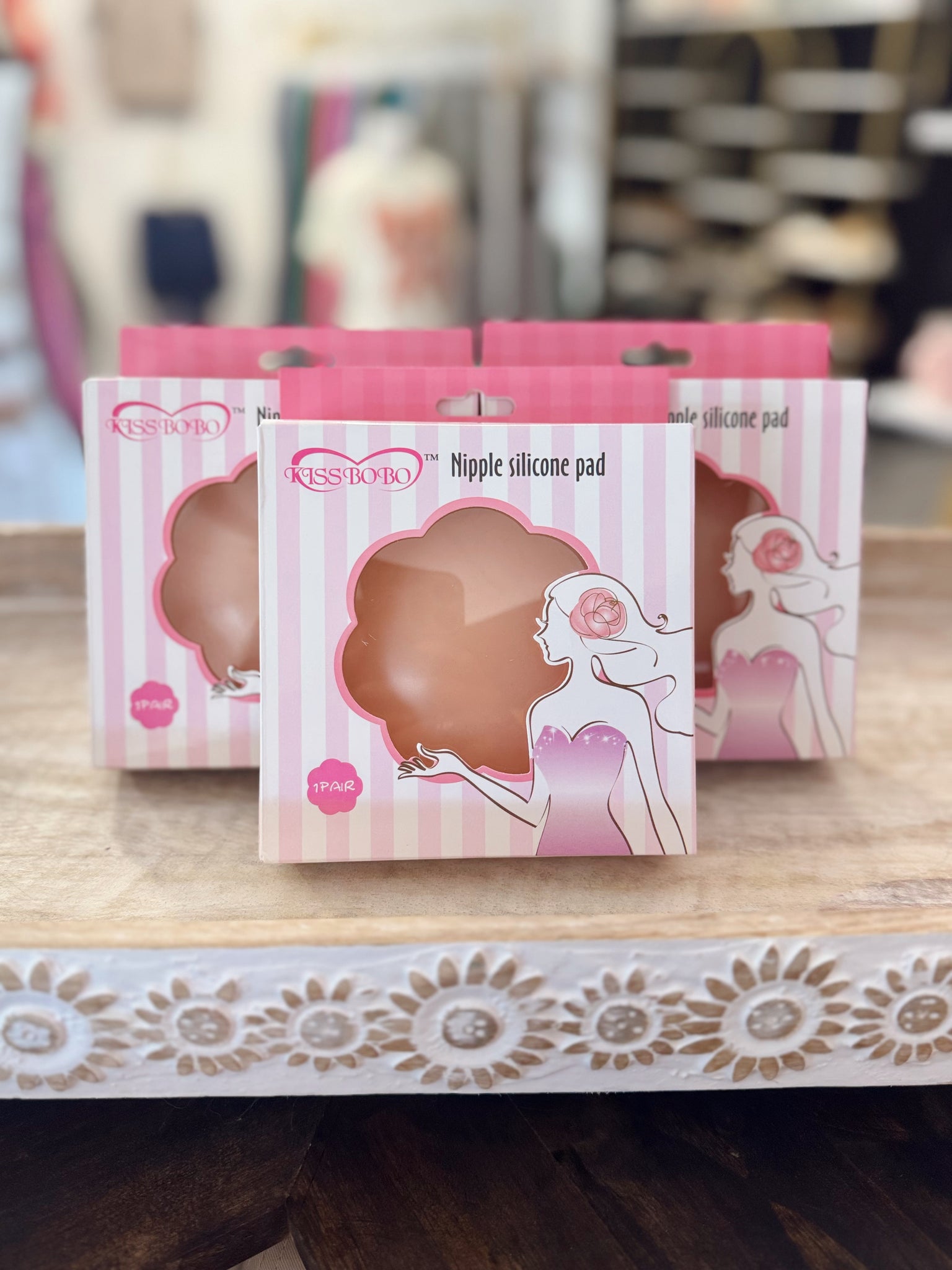 Flower Silicone Nipple Covers - Nude