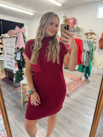 Ava Sweater Dress, Cab - Doorbuster