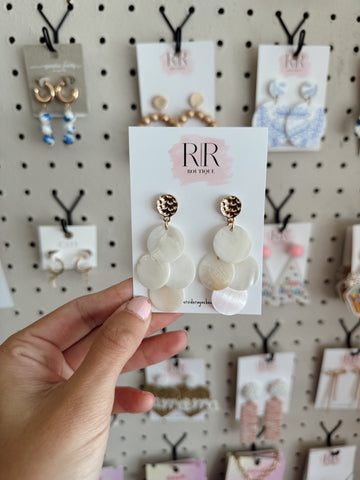 Lightweight Ivory Dangle Earrings