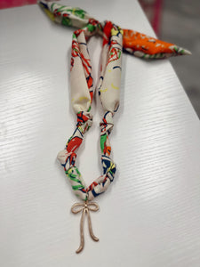 Scarf Charm Necklace - Bow