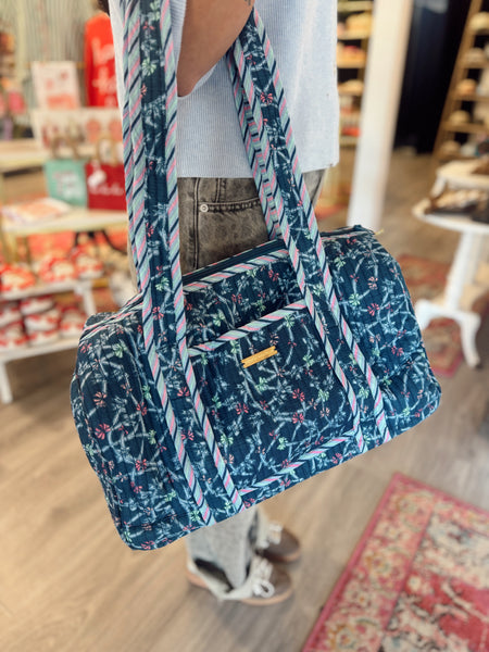 Quilted Duffle Bag - Bows