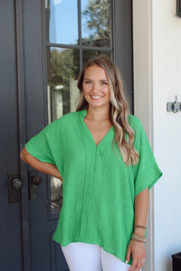 Work Attire Blouse - Green