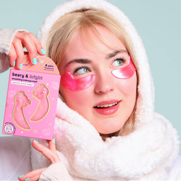 Bear-Shaped Smoothing Hydrogel Undereye Patches l 8 Pack