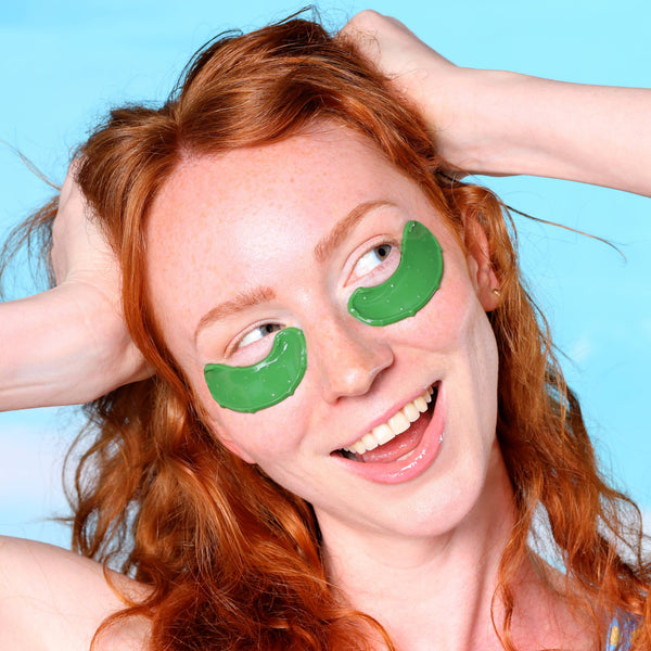 Pickle Shaped Hydrating Eye Patches l Spa Skincare Gift 8 Pk