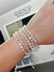 Clear Stone Beaded Bracelets